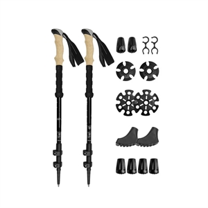 Pair of 2 Walking Sticks Collapsible Hiking Poles