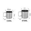 Stainless Steel Camping Mug | https://www.bestnamebadges.com
