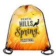 14" W x 17" H Full Color Import 210D RPET Drawstring Cinch P | https://www.bestnamebadges.com