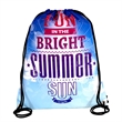 13" W x 16" H Full Color Import 210D RPET Drawstring Cinch P | https://www.bestnamebadges.com