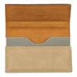Light Brown Leatherette Business Card Holder | https://www.bestnamebadges.com