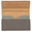 Gray Leatherette Business Card Holder | https://www.bestnamebadges.com