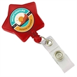 Star Shaped Retractable Badge Reel w/ Belt Clip backing | https://www.bestnamebadges.com