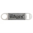 Gray Leatherette Bottle Opener | https://www.bestnamebadges.com