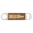 Rustic/Gold Leatherette Bottle Opener | https://www.bestnamebadges.com