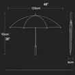 27 Inch Automatic Open Golf Umbrella | https://www.bestnamebadges.com