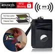 RFID Blocking Slim Zipper Wallet With Tag Pack | https://www.bestnamebadges.com