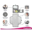 Diaper Changing Pad with Protecting Wraps | https://www.bestnamebadges.com