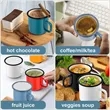 12 oz. Enamel Coffee Mug with Handle | https://www.bestnamebadges.com