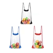 Personalized Clear PVC Drawstring Bag | https://www.bestnamebadges.com