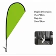 Clippy Wing Flag KIT (Hardware + Double Side Print) | https://www.bestnamebadges.com