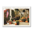 Patriotic Porch Thanksgiving Card | https://www.bestnamebadges.com