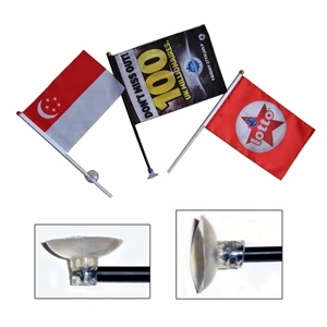 Suction Cup Stick Flag. 2 Angle Option Included.