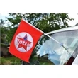 Suction Cup Stick Flag. 2 Angle Option Included. | https://www.bestnamebadges.com