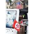 Suction Cup Stick Flag. 2 Angle Option Included. | https://www.bestnamebadges.com