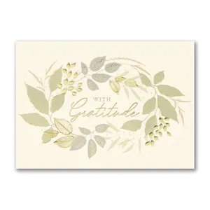 Gratitude Greenery Thanksgiving Card