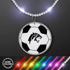 Still-Light Beads with Soccer Ball Medallions