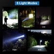 Super Bright LED Rechargeable Flashlights with 5 Modes | https://www.bestnamebadges.com