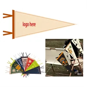 Custom Triangle Felt Flag