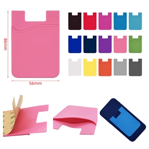 Sticky Credit Card Pocket Holder Silicone Phone Wallet