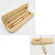 Bamboo Ballpoint Pen Set | https://www.bestnamebadges.com