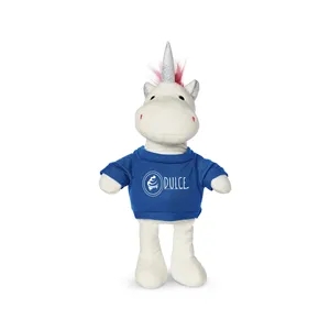 8.5" Plush Unicorn With T-Shirt