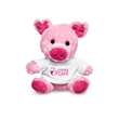 7" Plush Pig With T-Shirt | https://www.bestnamebadges.com