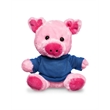 7" Plush Pig With T-Shirt | https://www.bestnamebadges.com
