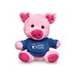 7" Plush Pig With T-Shirt | https://www.bestnamebadges.com