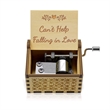 Retro Hand Crank Crafts Wooden Music Box | https://www.bestnamebadges.com