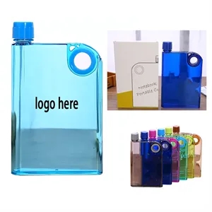 13oz Notebook Flat Water Bottle