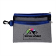 7" W x 5" H Mesh Zipper Pouch | https://www.bestnamebadges.com