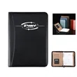 A5 Zippered Business Portfolio Notebook Bag with Calculator | https://www.bestnamebadges.com