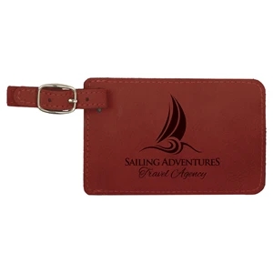Rose Leatherette Luggage Tag