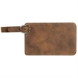 Rustic/Gold Leatherette Luggage Tag | https://www.bestnamebadges.com
