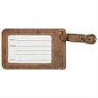 Rustic/Gold Leatherette Luggage Tag | https://www.bestnamebadges.com