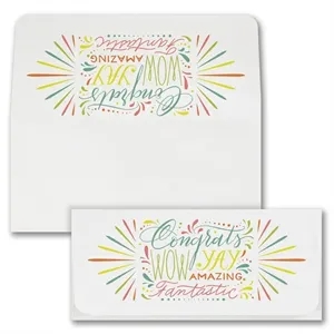 Congratulations Wording Currency Envelope