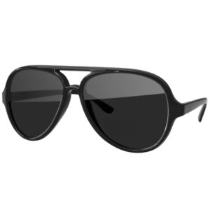 Aviator Sport Sunglasses w/ Corner Lens Imprint