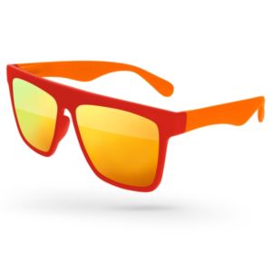 2-Tone Laser Mirror Sunglasses w/ 1-color imprint