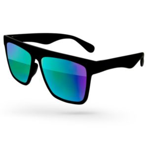 Laser Mirror Sunglasses w/ full-color imprints