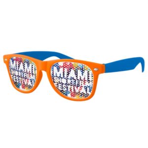 2-Tone Retro Pinhole Sunglasses w/ 1-color imprint