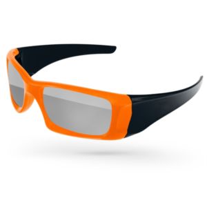 2-Tone Wrap Mirror Sunglasses w/ 1-color imprint