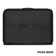 Hugo Boss® Label A4 Conference Zip Folder | https://www.bestnamebadges.com