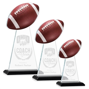 Edenwood Football VividPrint/Etch Award - Black | https://www.bestnamebadges.com