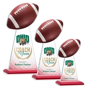 Edenwood Football VividPrint™ Award - Red | https://www.bestnamebadges.com