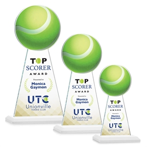 Edenwood Tennis VividPrint™ Award - White | https://www.bestnamebadges.com