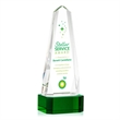 Geneva VividPrint™ Award on Base - Green | https://www.bestnamebadges.com