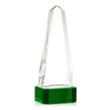 Geneva VividPrint™ Award on Base - Green | https://www.bestnamebadges.com