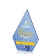 Atchison Blue Diamond VividPrint™ Award - Silver | https://www.bestnamebadges.com