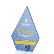 Atchison Blue Diamond VividPrint™ Award - Silver | https://www.bestnamebadges.com